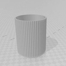 toothbrush holder pencil cup 3d print model - Mito3D