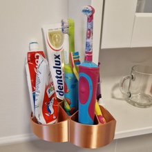 brosse dents titulaire soutien économiseur d'espace 3d print model - Mito3D
