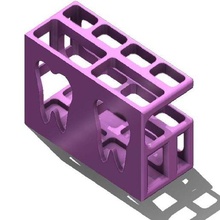 cepillo dientes soporte v1 cepillos 3d print model - Mito3D