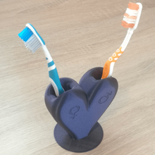 toothbrush stand home lovers 3d print model - Mito3D