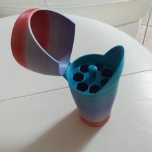 spazzolino da denti di archiviazione casa camera bagno 3d print model - Mito3D