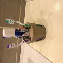 Zahnbürste Zahnpasta jar home 3d print model - Mito3D