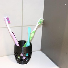 toothbrush vase home interior 3d print model - Mito3D