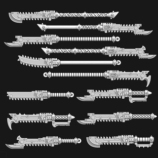 toothed glaives swords 28mm chaos space marines csm heretic knights wargaming war hammer 40kilos 42k chain glaive chainglaive chainglaives sword lords night nl 3d print model - Mito3D