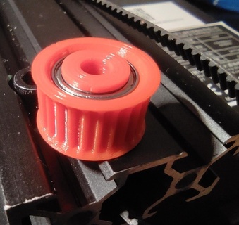 toothed y-idler ender 2 pro idler pulley 3d printer parts 3d print model - Mito3D