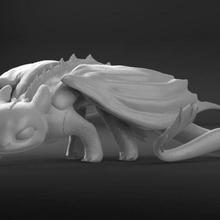 toothless art 3d print model - Mito3D