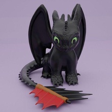 toothless 3d print model - Mito3D