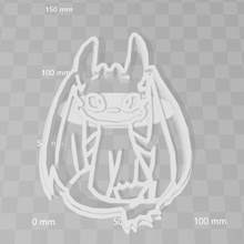 toothless dragon cookie cutter home cookiecutter mold biscuit train 3d print model - Mito3D
