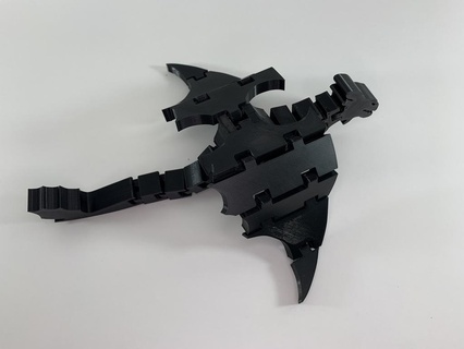 édenté dragon flexi figure souple jouet 3d impression 3d print model - Mito3D