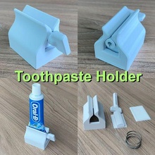 toothpaste holder toothbrush 3d print model - Mito3D