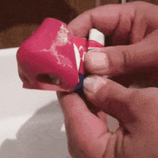pasta dentes nariz 3D print model - Mito3D