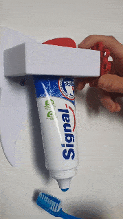 dentifrice rouleau dent presse 3d print model - Mito3D