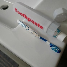 pasta dentes escova dente suporte banheiro recipiente whater mala escola acampamento 3d print model - Mito3D