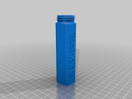 palillo dientes dispensador gastador contenedores caja organización almacenamiento 3d print model - Mito3D