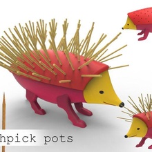toothpick pots art iran toothpik 3d print model - Mito3D