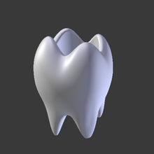 toothpot various vase dental tooth dentistry succulent flowerpot jar mole vessel 3d print model - Mito3D