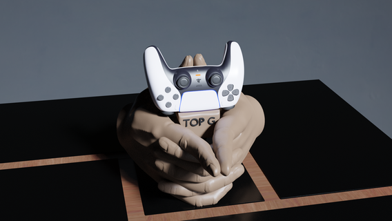 top g gamepad support controller andrew tate 3d print model - Mito3D