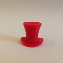 top hat charm jewelry keychains tophat 3d print model - Mito3D