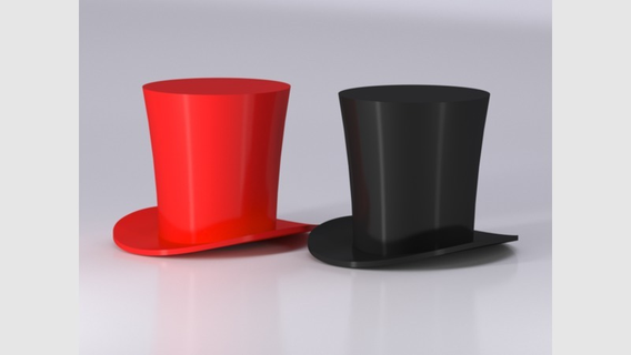 top hat cylinder Fashion fashion 3d print model - Mito3D