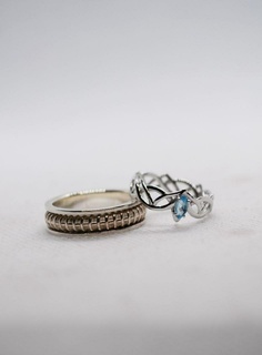 topaz ring ring topaz stone ornament ring  3d print model - Mito3D