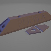 tope puebla key ring key ring meme puebla stop 3d print model - Mito3D
