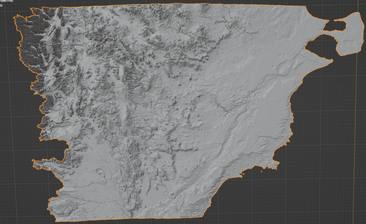 topografisch Karte Chubut Linderung Argentinien Provinz Berg Angebot Anden detailliert Tabelle Geographie abgegrenzt 3d print model - Mito3D