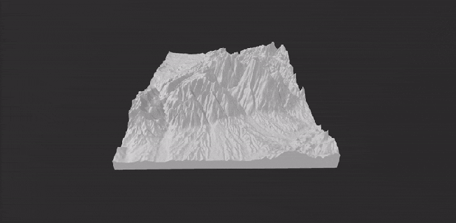 topographic map montseny 3d print model - Mito3D