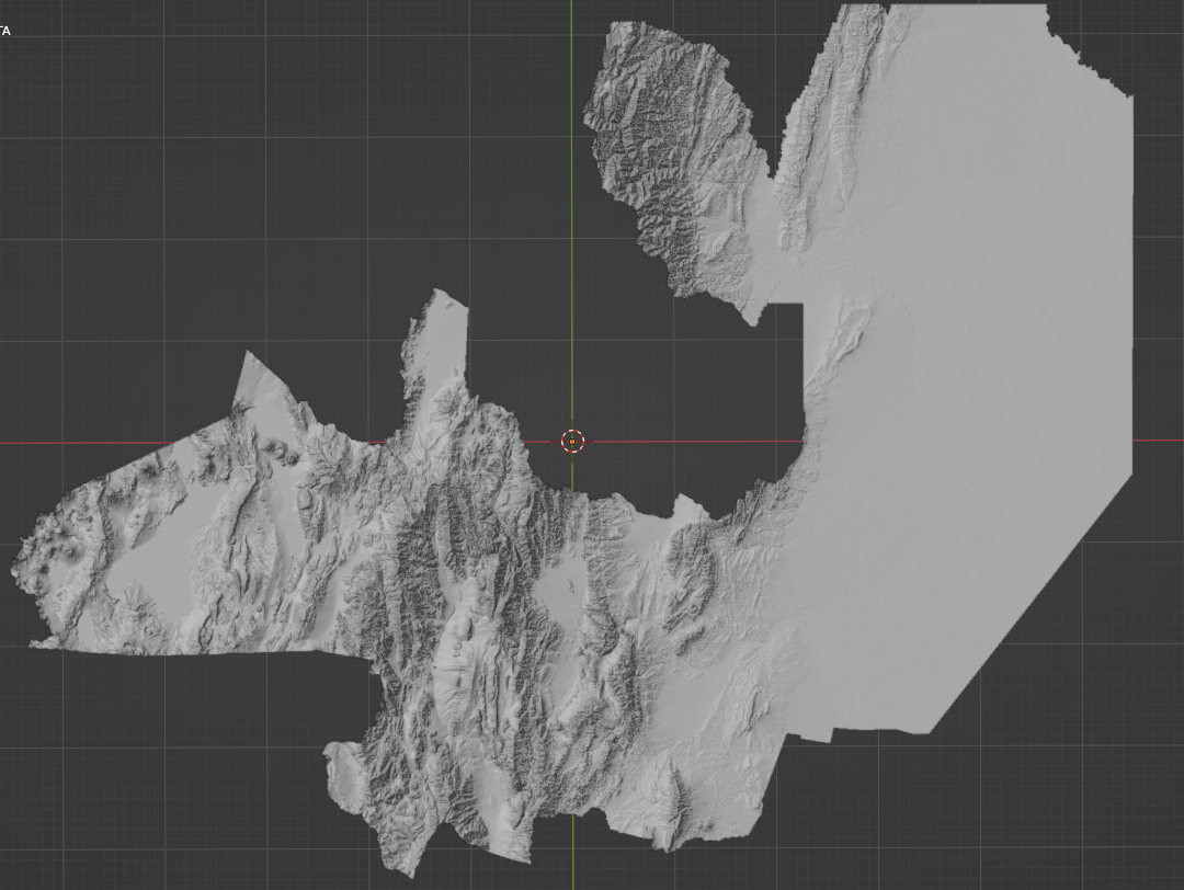 topografisch Karte springen Linderung Argentinien Provinz Berg Angebot Anden detailliert Tabelle Geographie abgegrenzt 3d Welt poly 3D print model - Mito3D