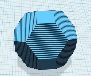 topografico stile cubo candela muffe geometrico silicone gomma cancellare cera 3d print model - Mito3D