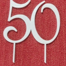Topper 50 Gadget glücklich Geburtstag 3d print model - Mito3D