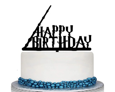 topper birthday svg stl cake fondant happy anniversary 3d print model - Mito3D