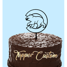 topper torta cuccioli casa illinois lega di chicago baseball fanscubs felice compleanno i 3d print model - Mito3D