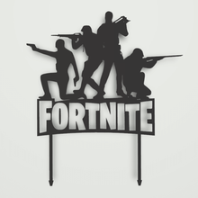 topper fortnite vários bolo fondant 3d print model - Mito3D