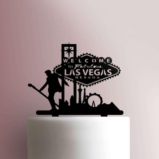 topper Vegas Nevada fabuleux neigeux gâteau 3d print model - Mito3D