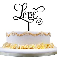 topper love  topper cake fondant birthday cake rain 3d print model - Mito3D