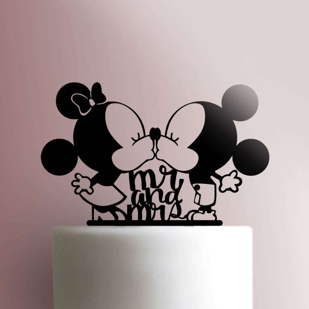 Topper Frau mickey Minnie Maus Kuchen 3D print model - Mito3D