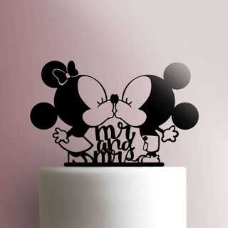 topper mr mrs mickey minnie mouse cake 3d print model - Mito3D