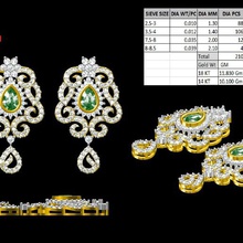 tops earing diamond jewelry 3d print model - Mito3D