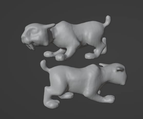 toralei banda animale domestico sostituzione dolce zanne mostro alto Bambola personalizzato accessorio sabertooth tigre gatto 3D print model - Mito3D