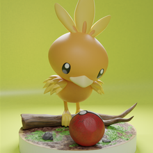 torchic art pokemon toy 3d print model - Mito3D