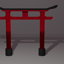 torii arquitectura tori templar Japón 3d print model - Mito3D