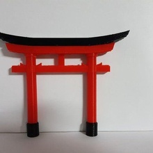 torii color arquitectura Japón edificios estructuras 3d print model - Mito3D