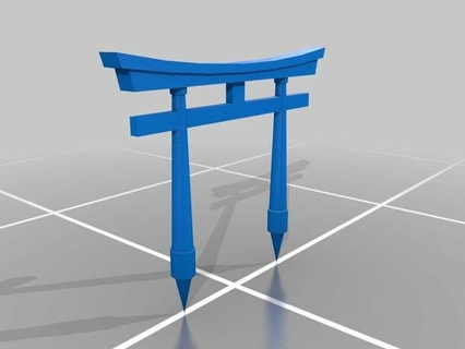 torii portão Japão arte 3d print model - Mito3D