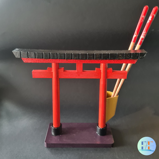 torii gate pen chopstick holder Home japan asia culture shinto decor decoration 3d print model - Mito3D