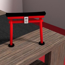 torii japonés puerta de la arquitectura templo jinja o-tera cultura otera 3d print model - Mito3D