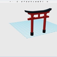 Torii mimari Japonya binalar yapılar 3d print model - Mito3D