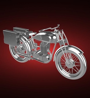 tornax u60 592cc 1938 moto bicyclette moteur vélo two wheeled véhicule motard sport vitesse turbo roadster hachoir 3d print model - Mito3D