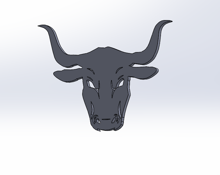 toro longhorn animal touro ocidental rancho 3D print model - Mito3D