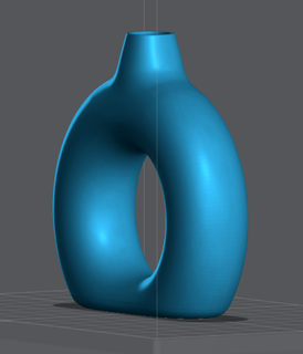 toro vase vaso ciambella 3d print model - Mito3D