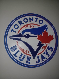 toronto blue jays round wall plaque sports team logo jay ontario canada baseball mancave ball bird 3d print model - Mito3D